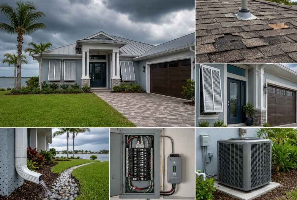 Brevard County storm preparedness home inspection collage